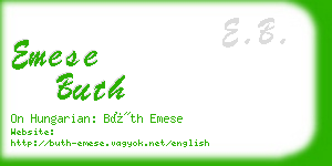 emese buth business card